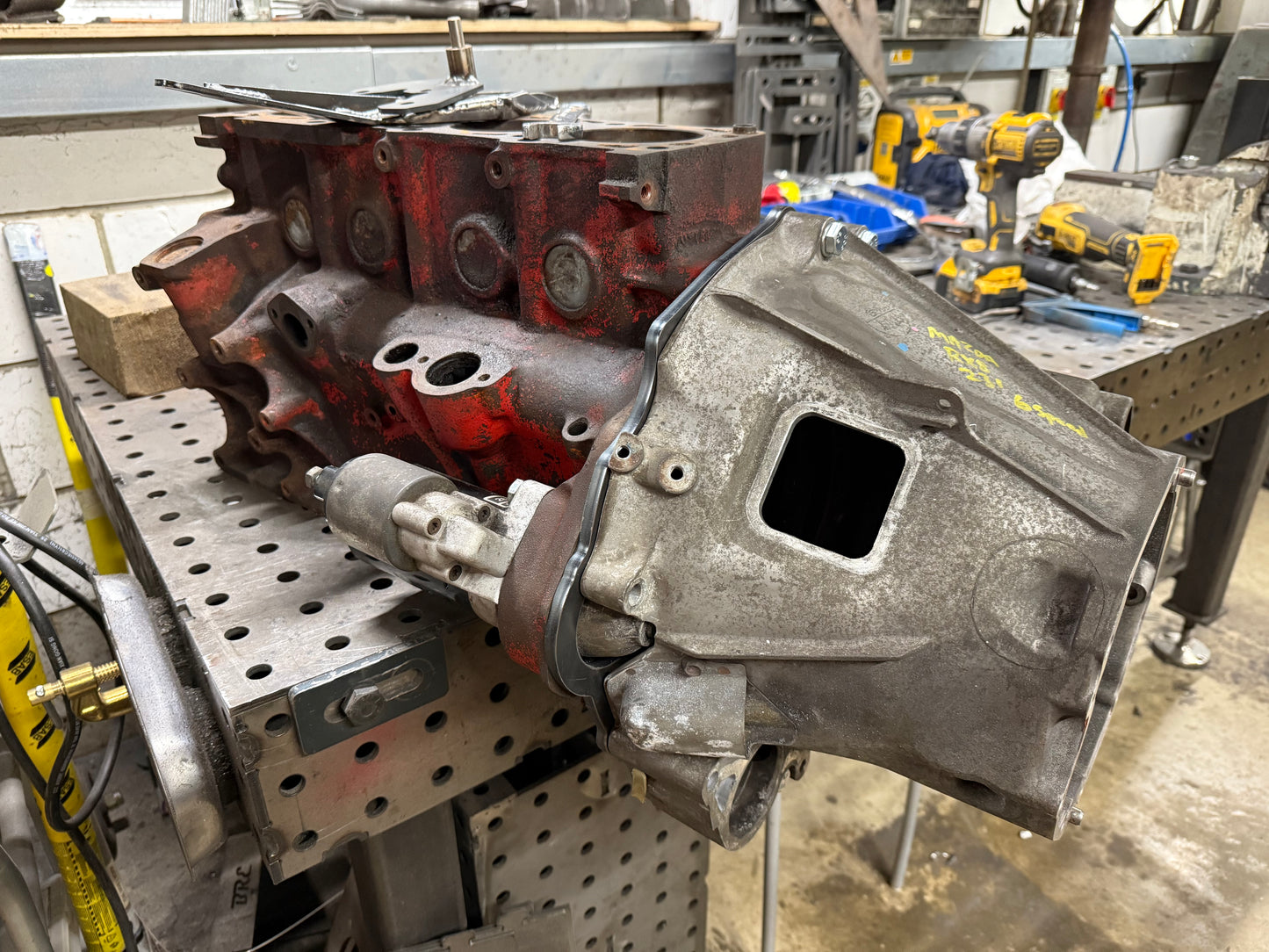 Volvo Red block to RX8 adaptor plate
