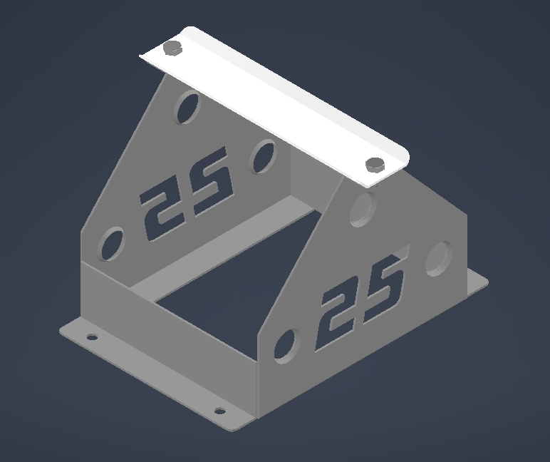 Lightweight Alloy Battery Tray With Your Race Number 063/075 size