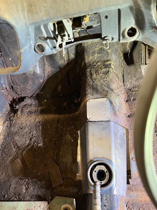 Anglia 105e original gearstick hole blanking plate