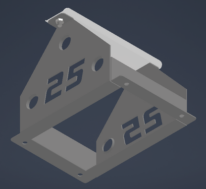 Lightweight Alloy Battery Tray With Your Race Number 063/075 size